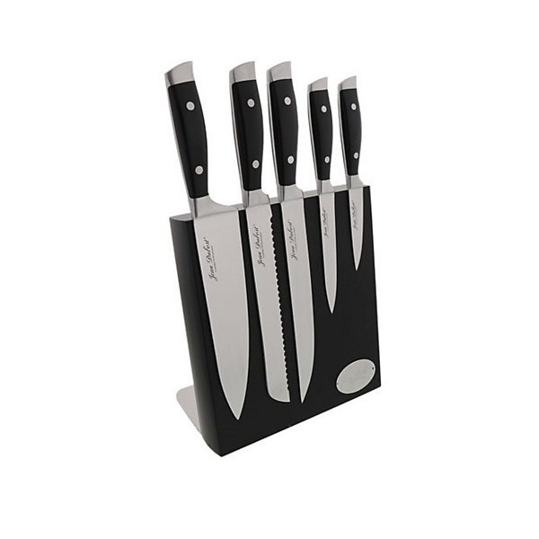 Bloc de 5 couteaux aimanté massif inox Jean Dubost DM021220X70055 massif