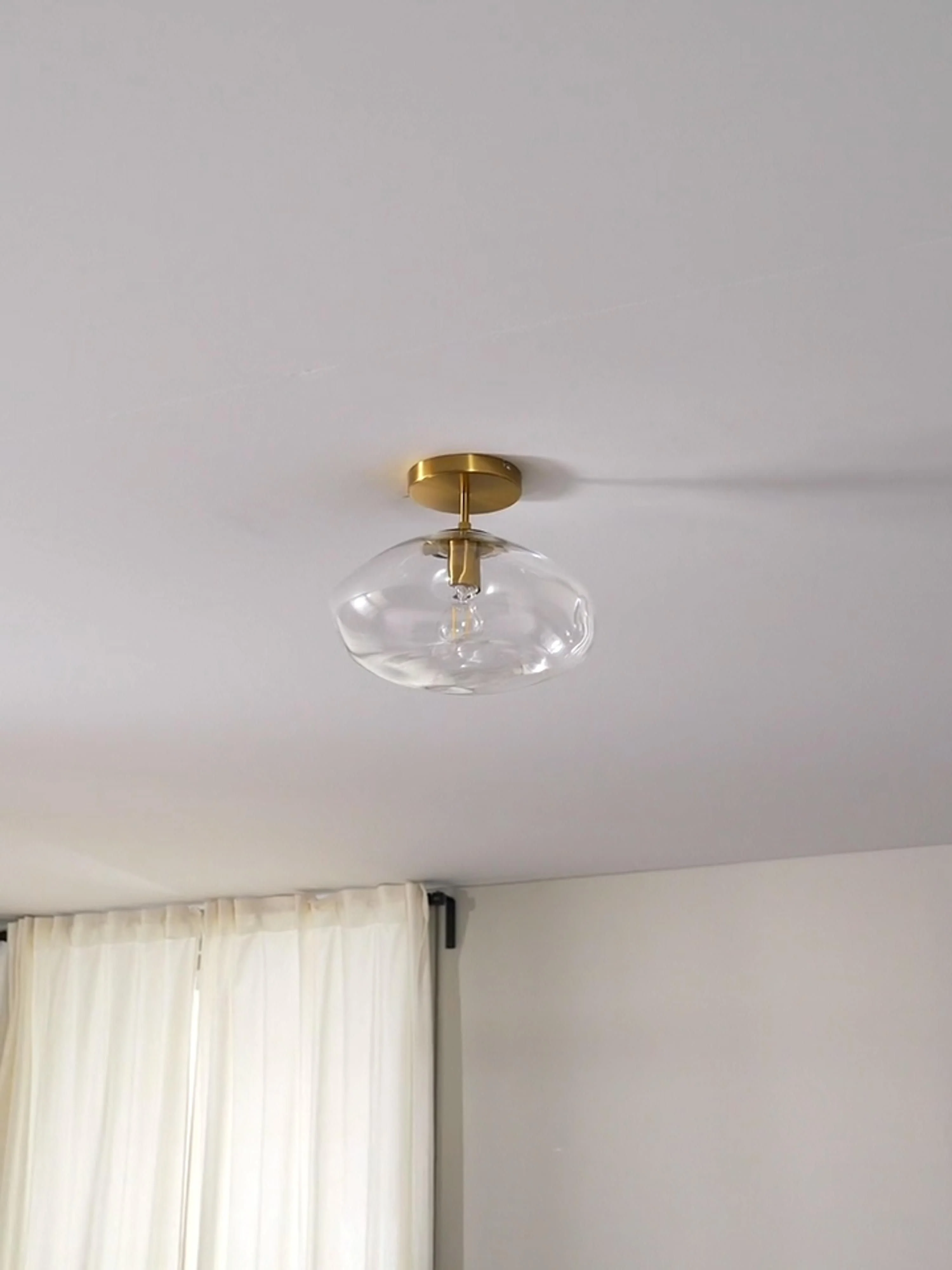 Deckenleuchte Amora aus Glas