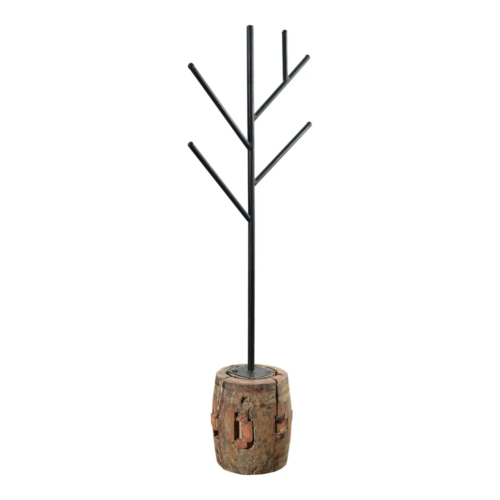 Aurelle Home Waxed Iron Tree Rustic Coat Rack