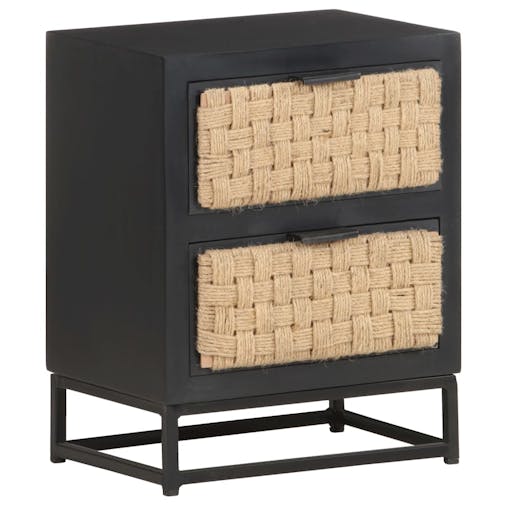 NNEVL Bedside Cabinet 40x30x50 cm Solid Mango Wood