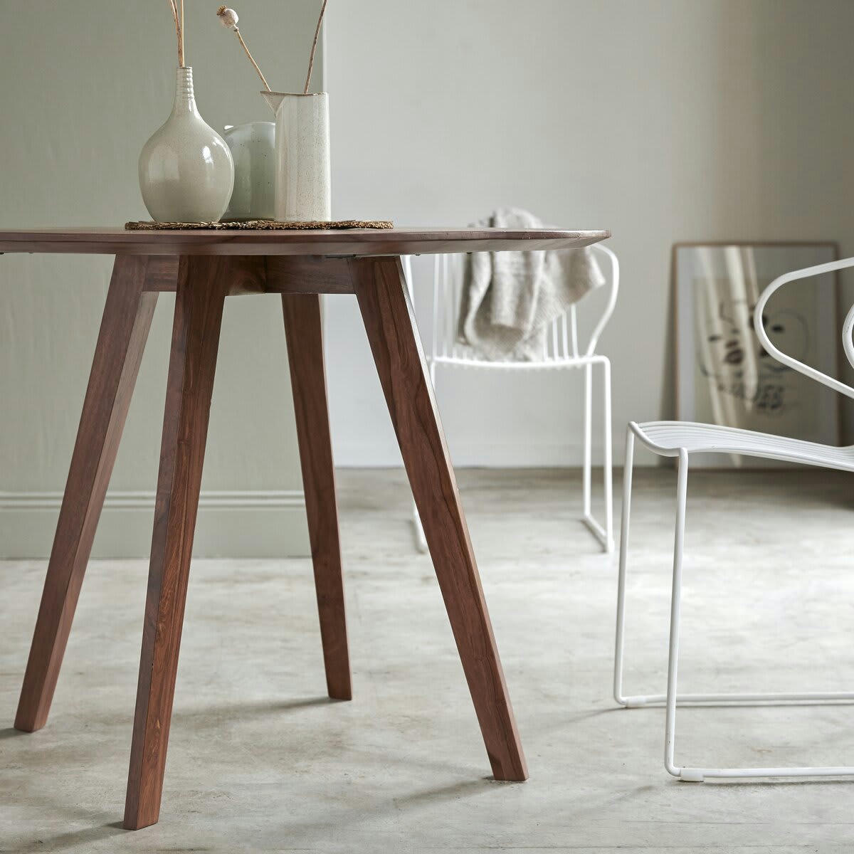 ELIANA - Table en palissandre massif 5 pers.