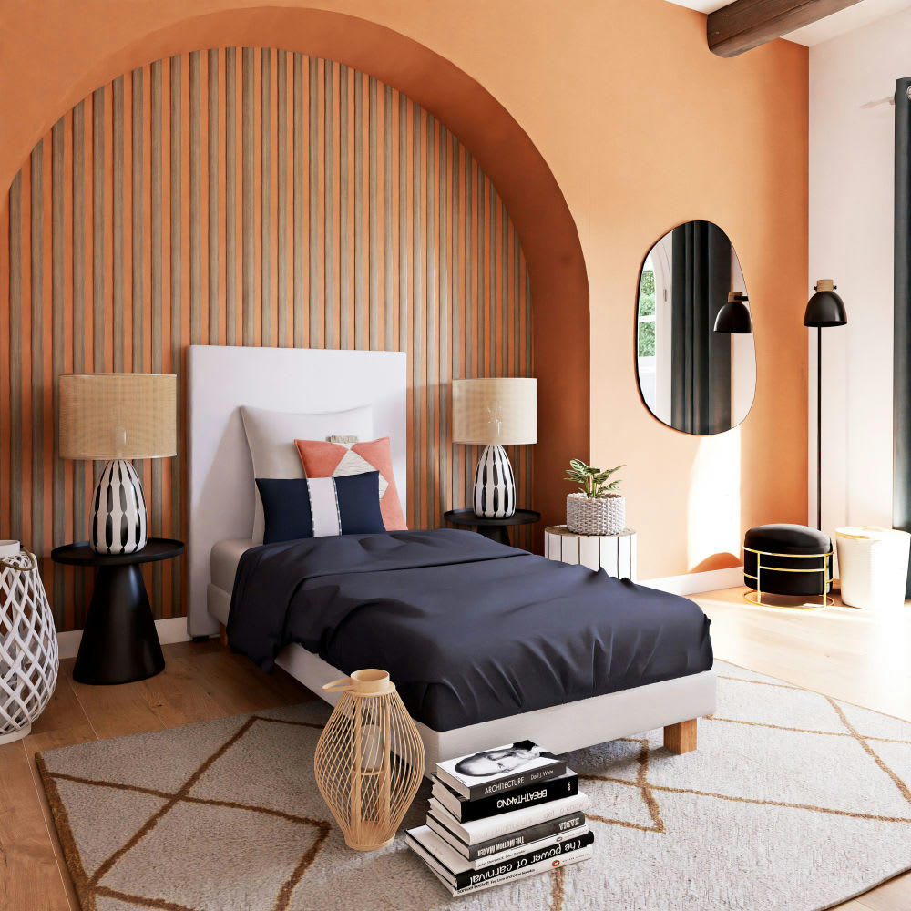 - Parure de lit en lyocell bleu marine 240x220