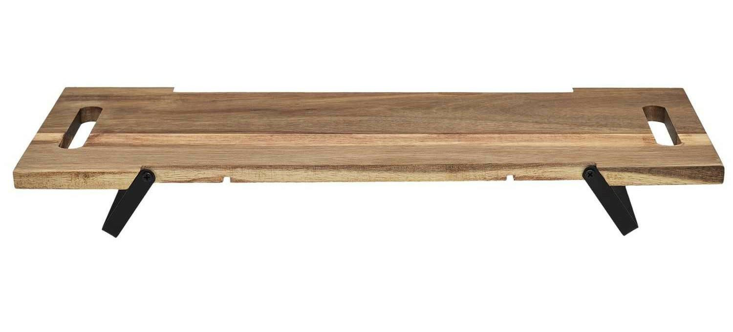 Deska serwingowa ELEVO z drewna akacjowego brązowa 7x55x18 cm