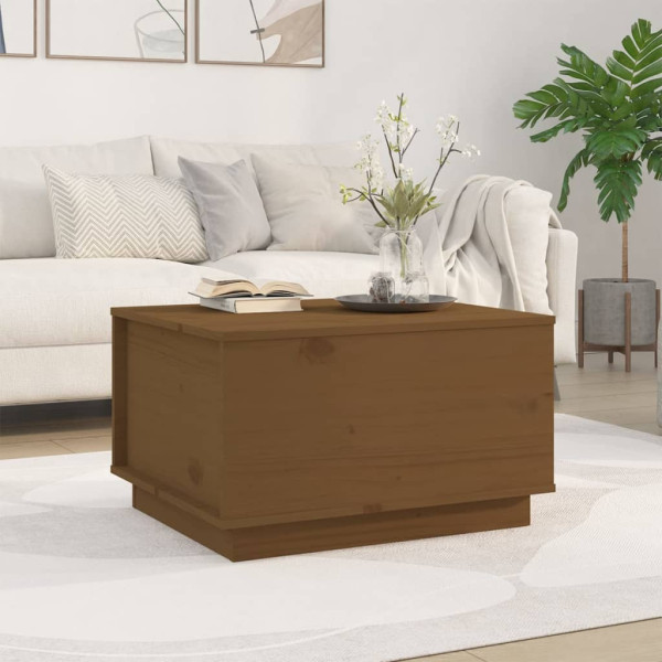 Stolik Kawowy Ława Stół Brązowy Drewniany 60x50x35 Podnoszony Blat