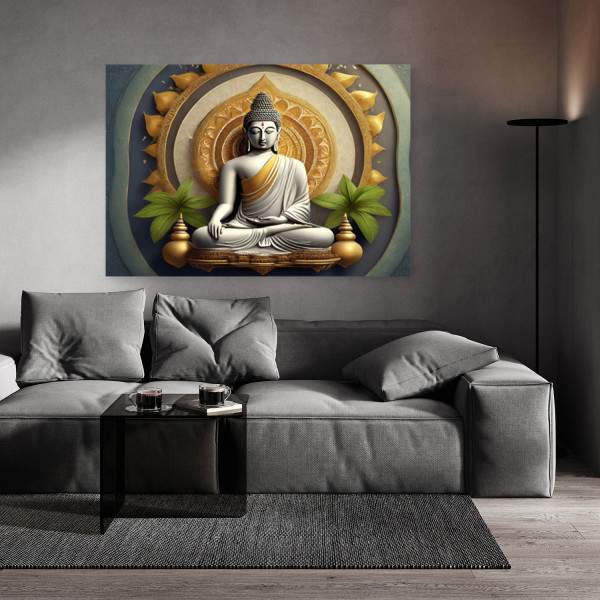 Feeby Obraz na płótnie, Posąg Buddy Zen 60x40