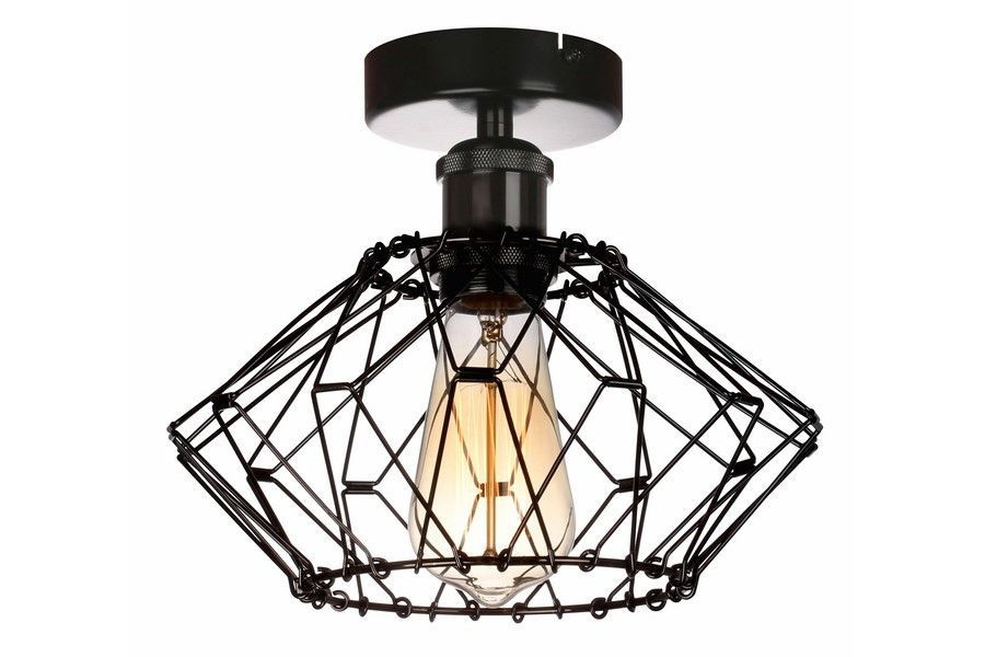 Lampa sufitowa czarna Cameleon 1xE27x40W wym: 28x28x28 cm Reality