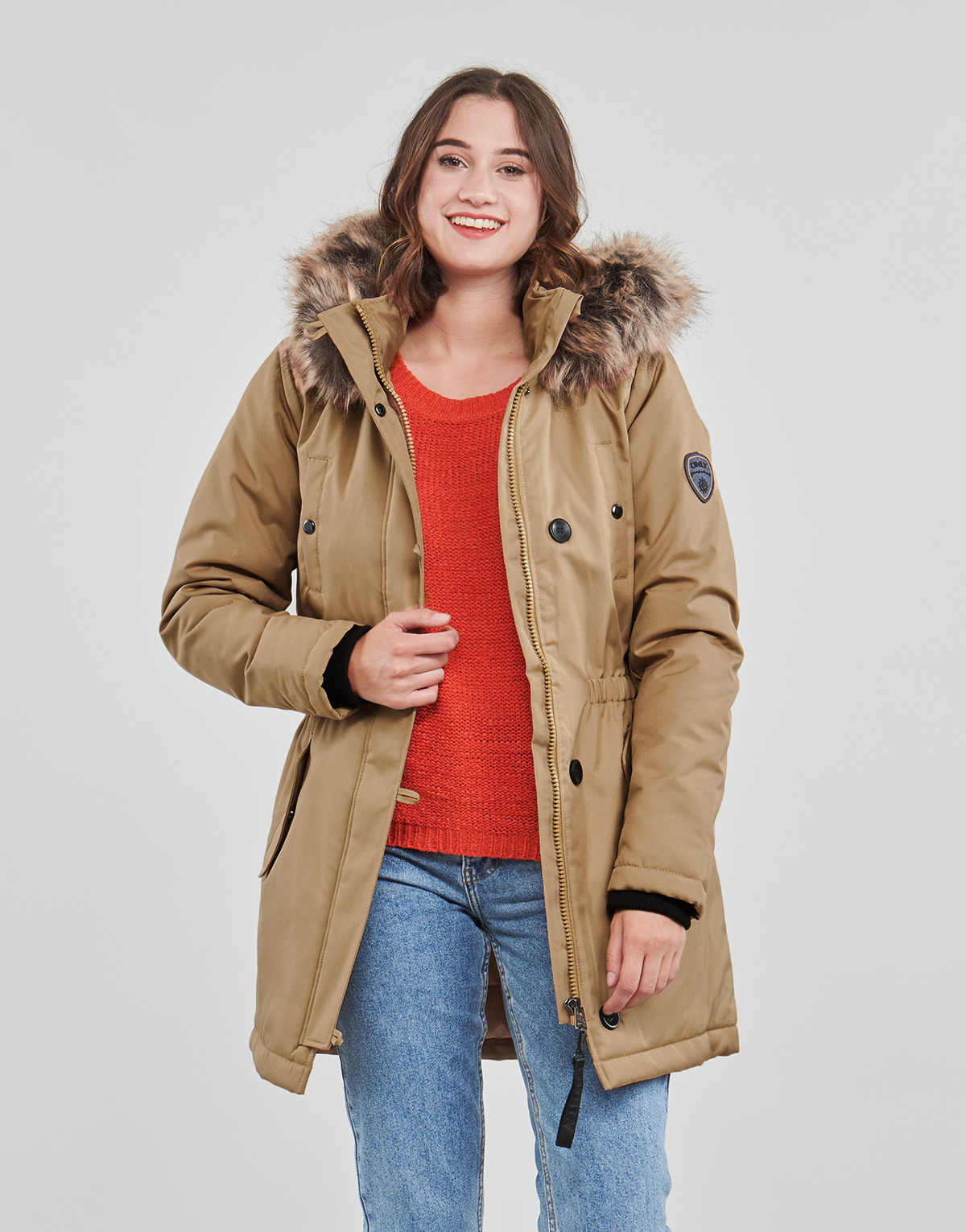 Only - ONLIRIS FUR WINTER PARKA CC OTW - Camel