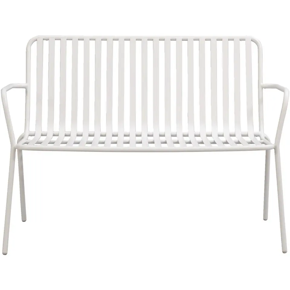 Tuinbank Vence - metaal zand - 81x114x62 cm