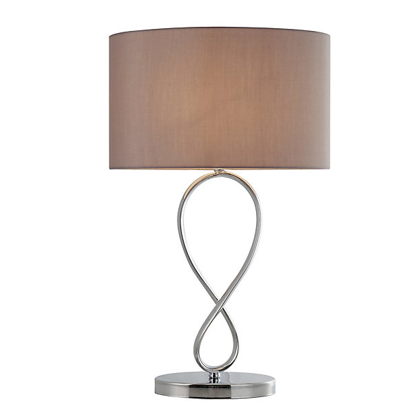 Lampe à poser Carnavon E14 IP20 gris