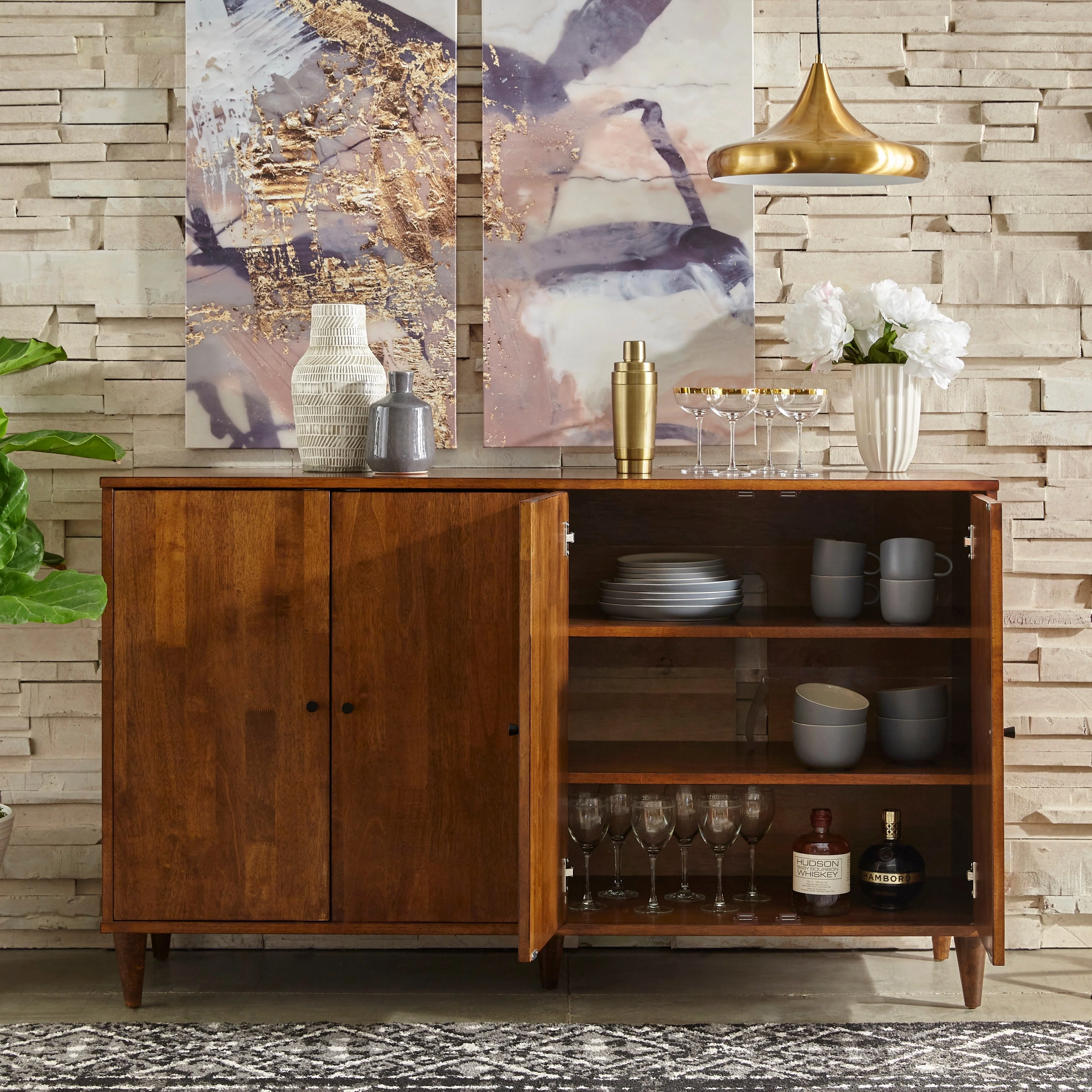 Lifestorey Vilas Solid Wood Buffet