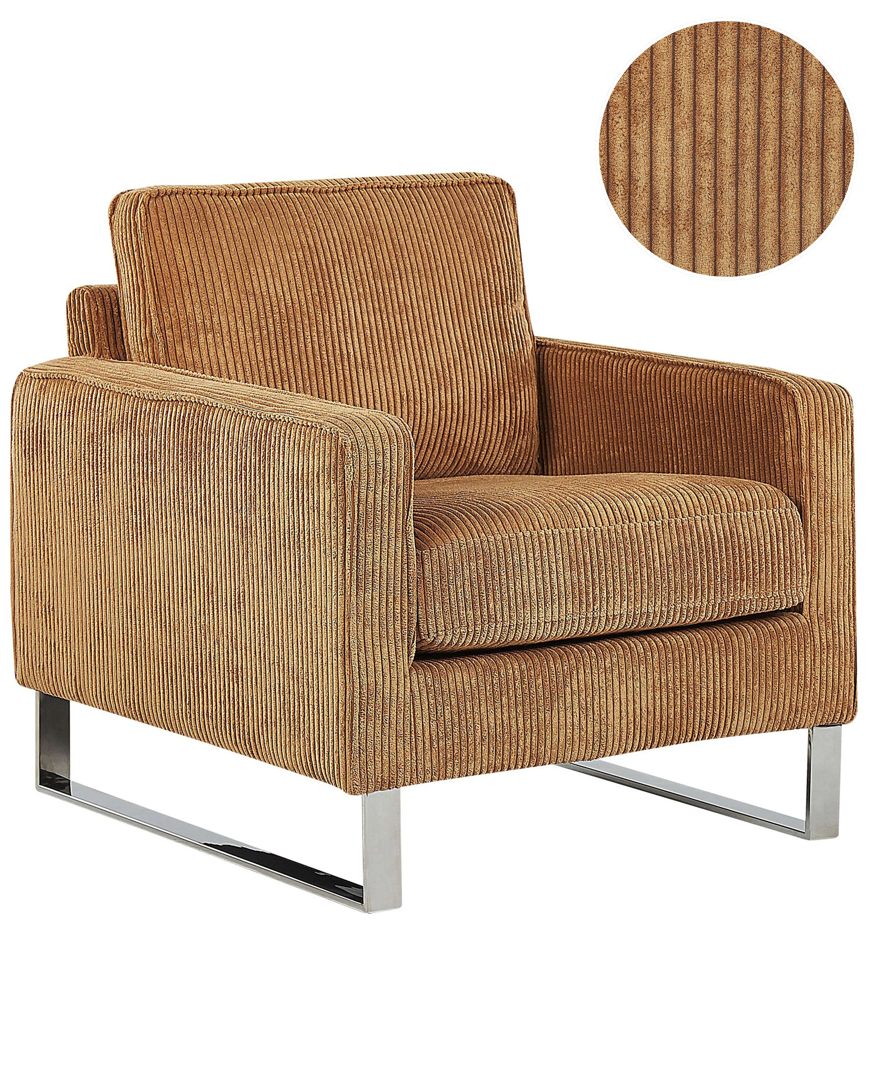 Armchair VIND Corduroy Light Brown