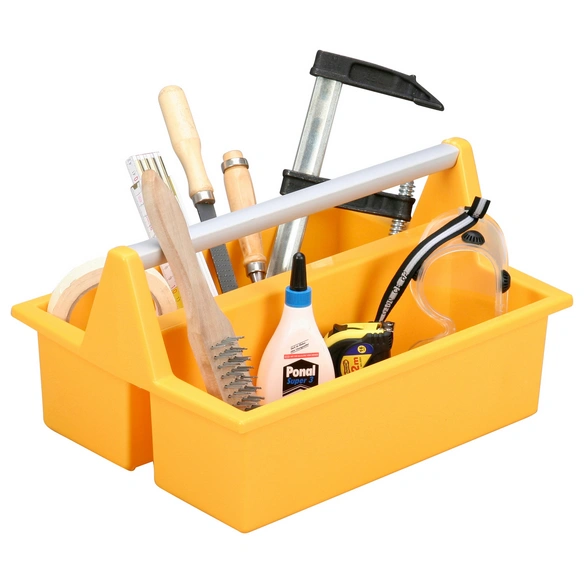 Tragekasten »McPlus Carry 40«, Alu-Griff, gelb