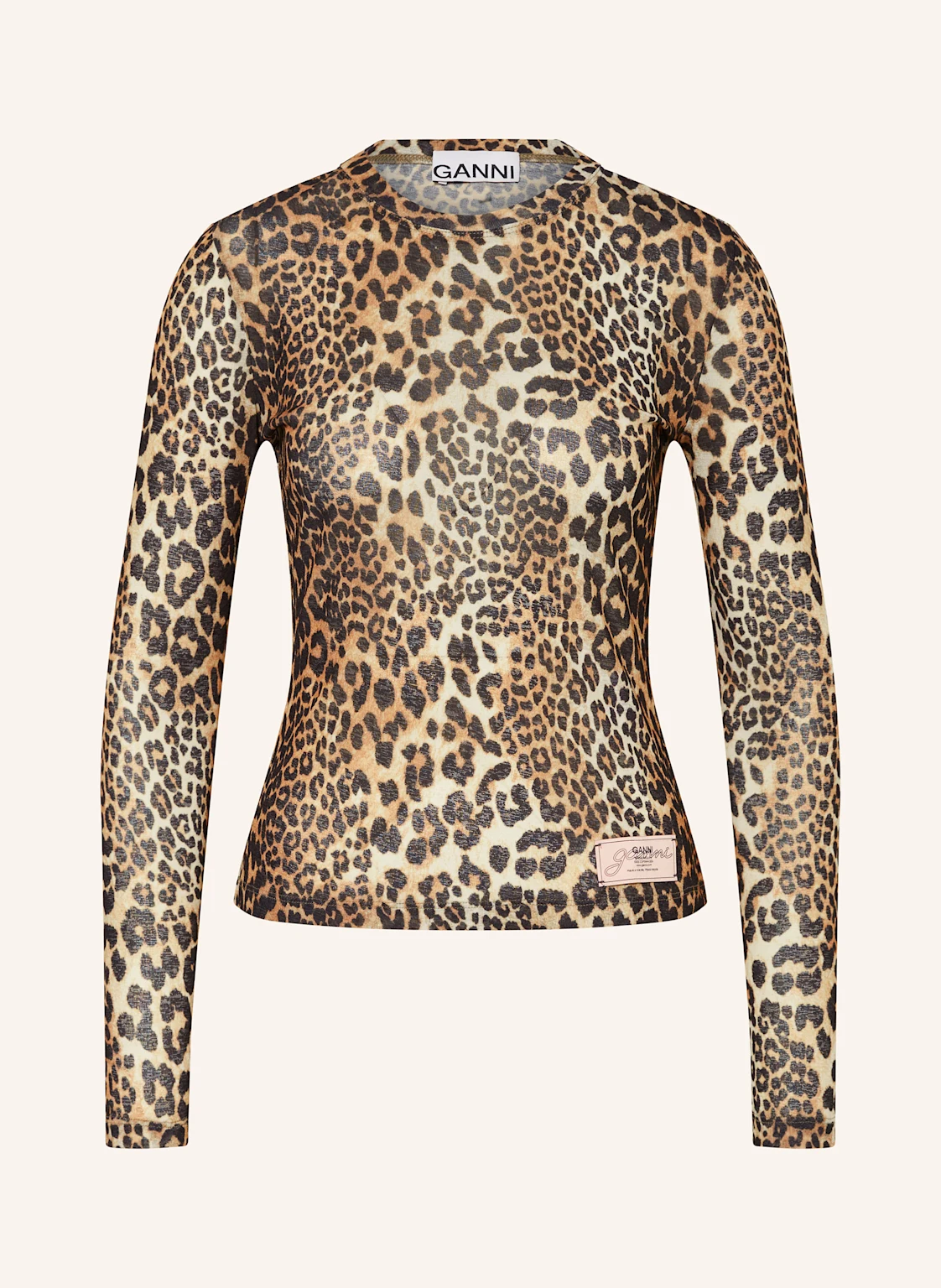 GANNI Longsleeve aus Mesh