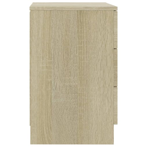 NNEVL Bedside Cabinets 2 pcs Sonoma Oak 38x35x56 cm Chipboard