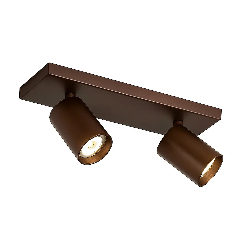 Highlight spot Mila - 2 lichts - 40 x 15  cm - bruin