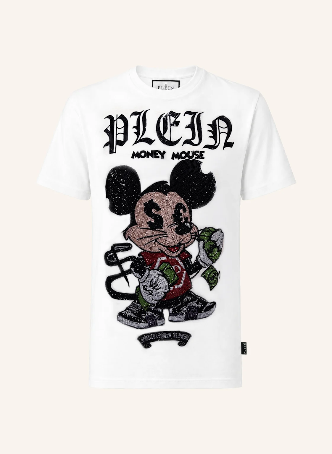 PHILIPP PLEIN Kurzarm-Rundhals-T-Shirt MONEY