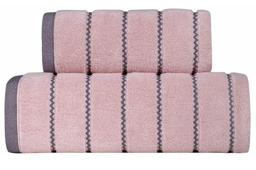 Ręcznik Oscar 70x140 różowy pudrowy 550 g/m2 frotte