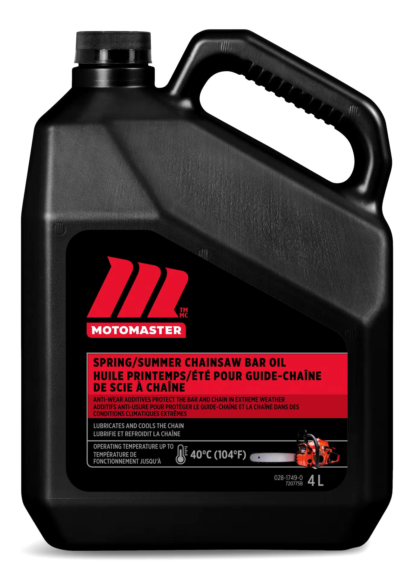MotoMaster Spring/Summer Chainsaw Bar Oil, 4-L