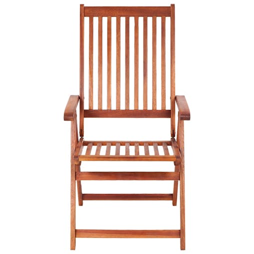 NNEVL Folding Garden Chairs 6 pcs Solid Wood Acacia