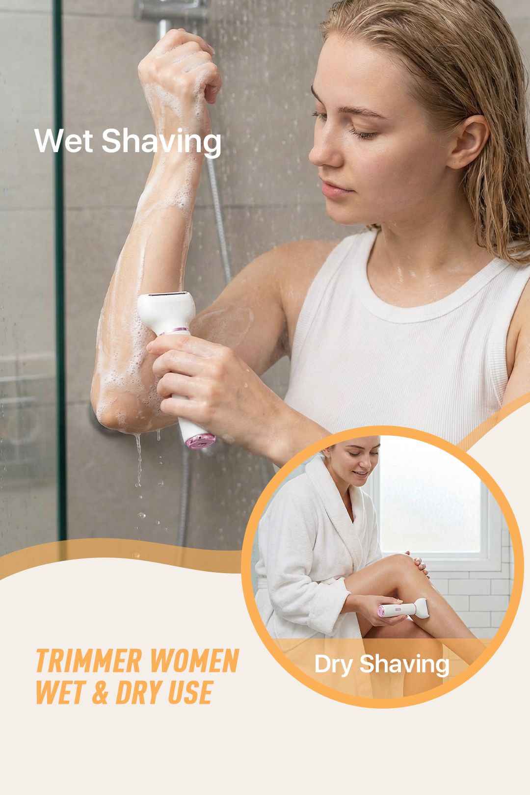 SHEONLY Rechargeable Wireless 5-in-1 Electric Trimmer