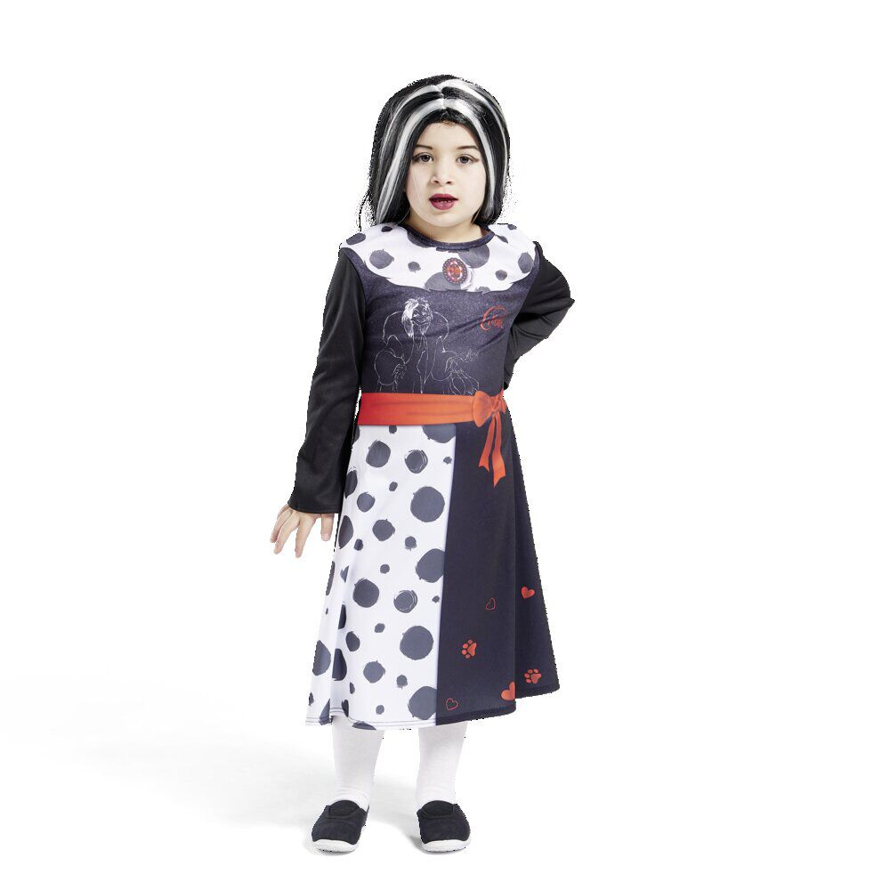 Déguisement enfant Cruella robe 7/8 ans