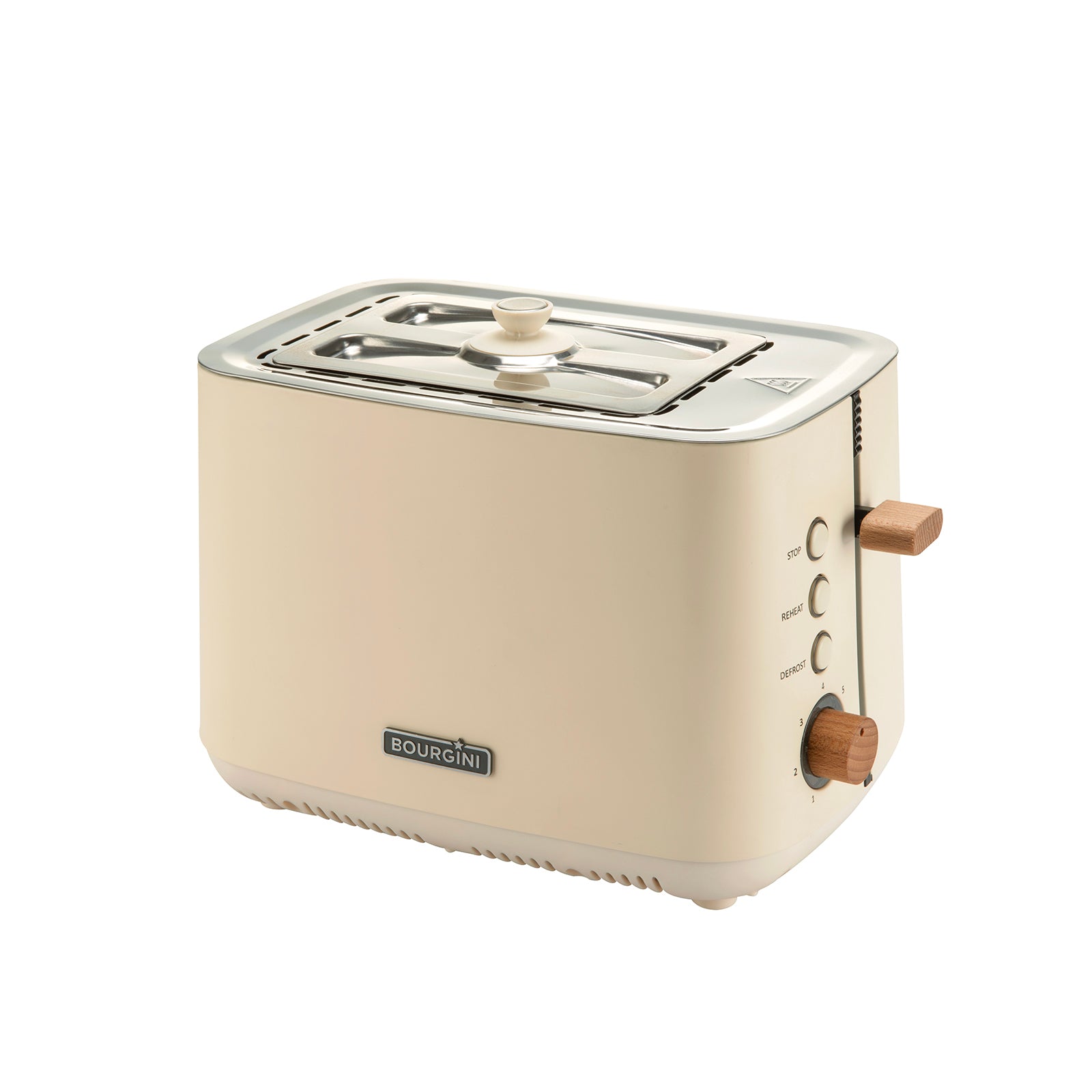 Bourgini Harmony Broodrooster 2 Sleuven – RVS en Beukenhout