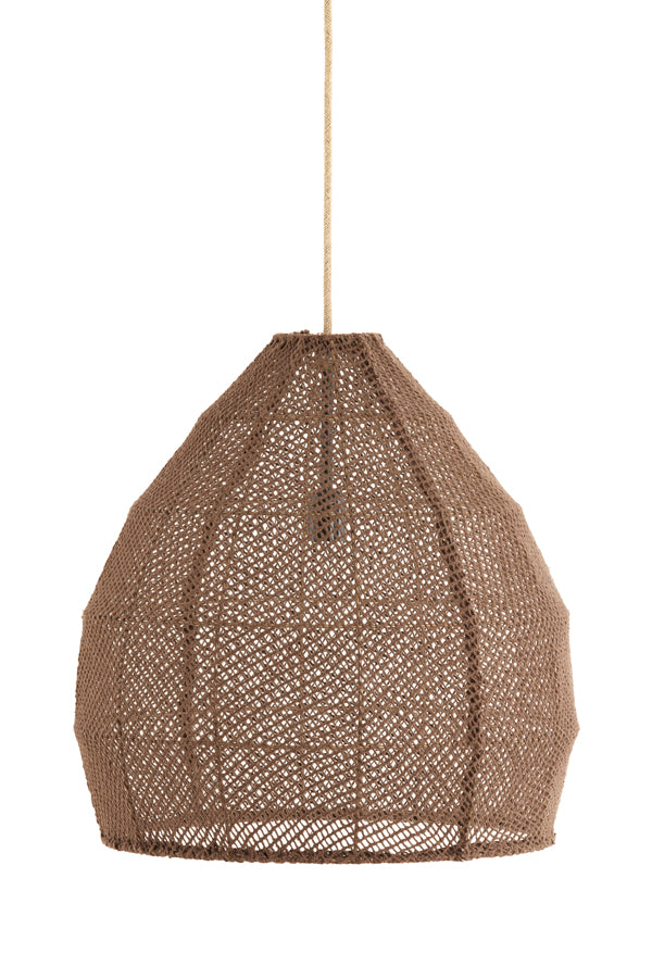 Light & Living hanglamp MAKASSAR - bruin - Ø50x50cm
