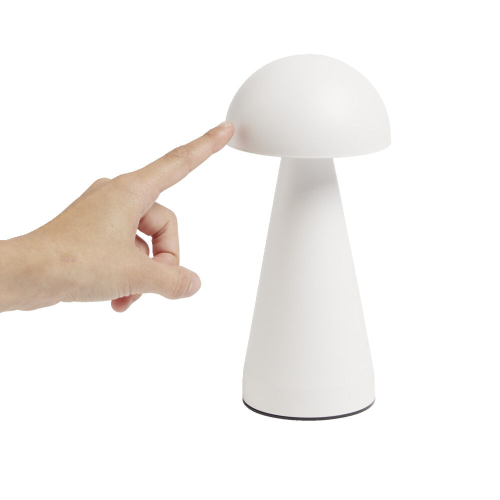 Lampe de table Roundi USB tactile blanche Ø9,5xH22,5cm
