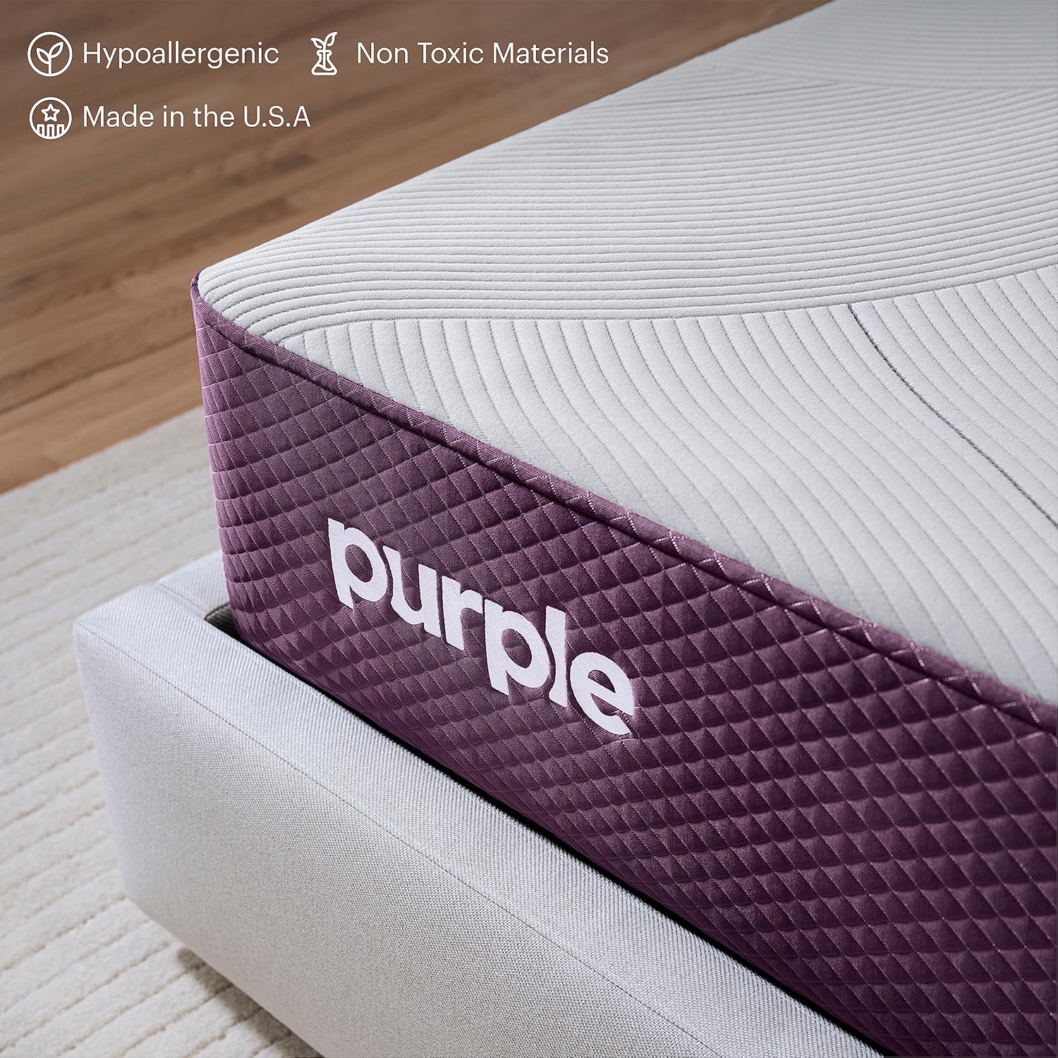Purple Restore Mattress (Firm) – Split King, GelFlex Grid, Better Than Memory Foam, Temperature Neutral, Responsiveness, Breathability, Made in USA