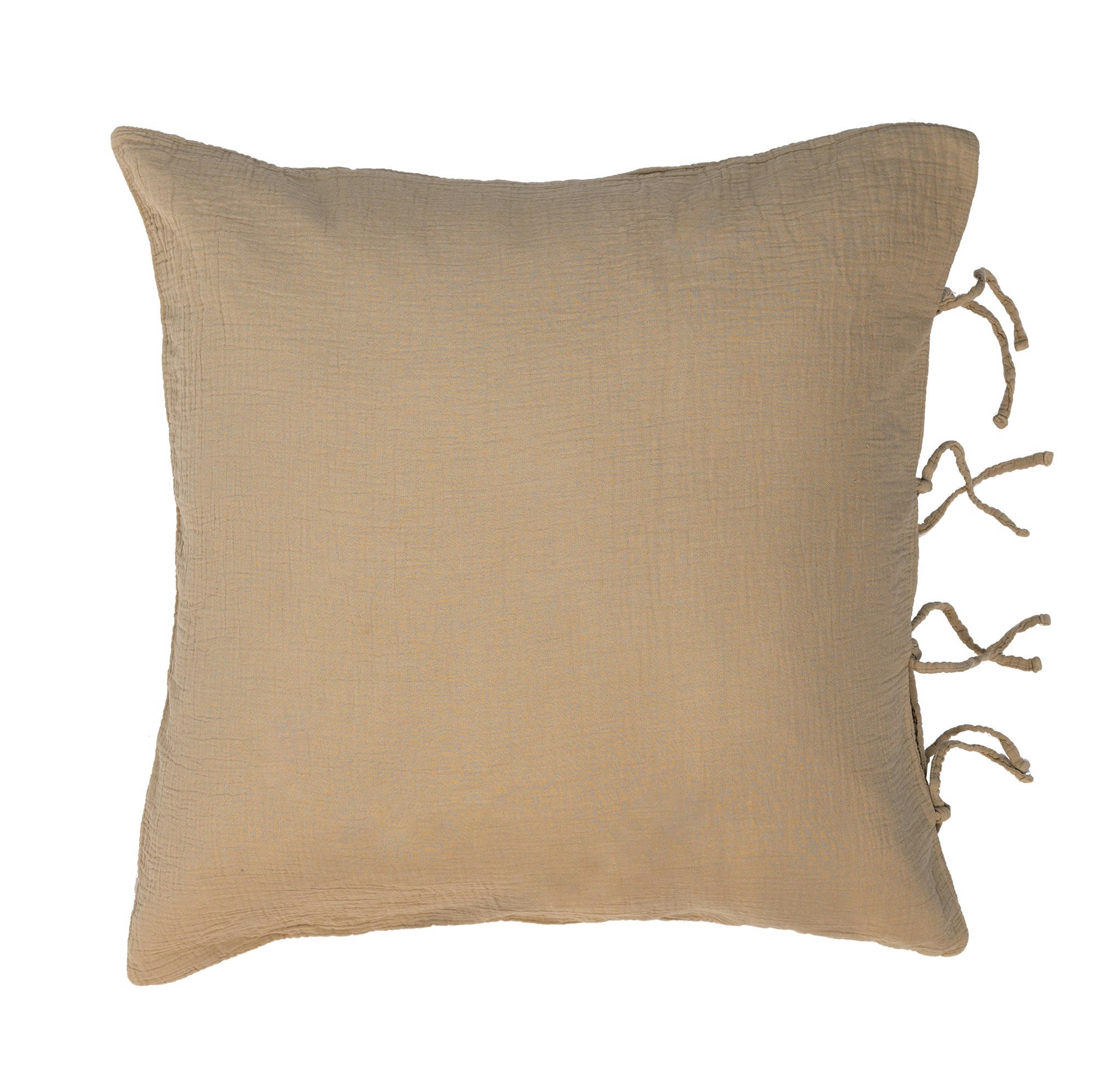 GAZE DE COTON LIGHT - Taie d'oreiller en gaze de coton light mastic 65X65 CM