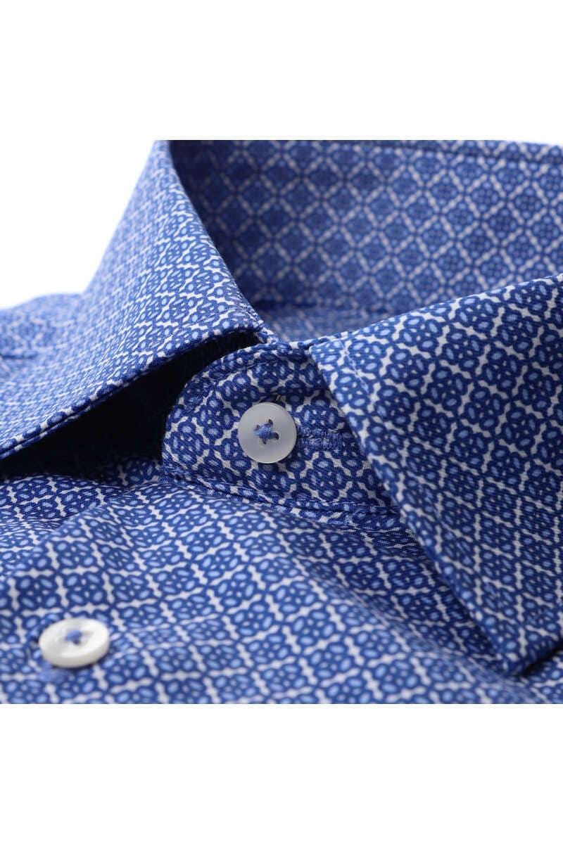 ETERNA Modern Fit Hemd blau, Bedruckt