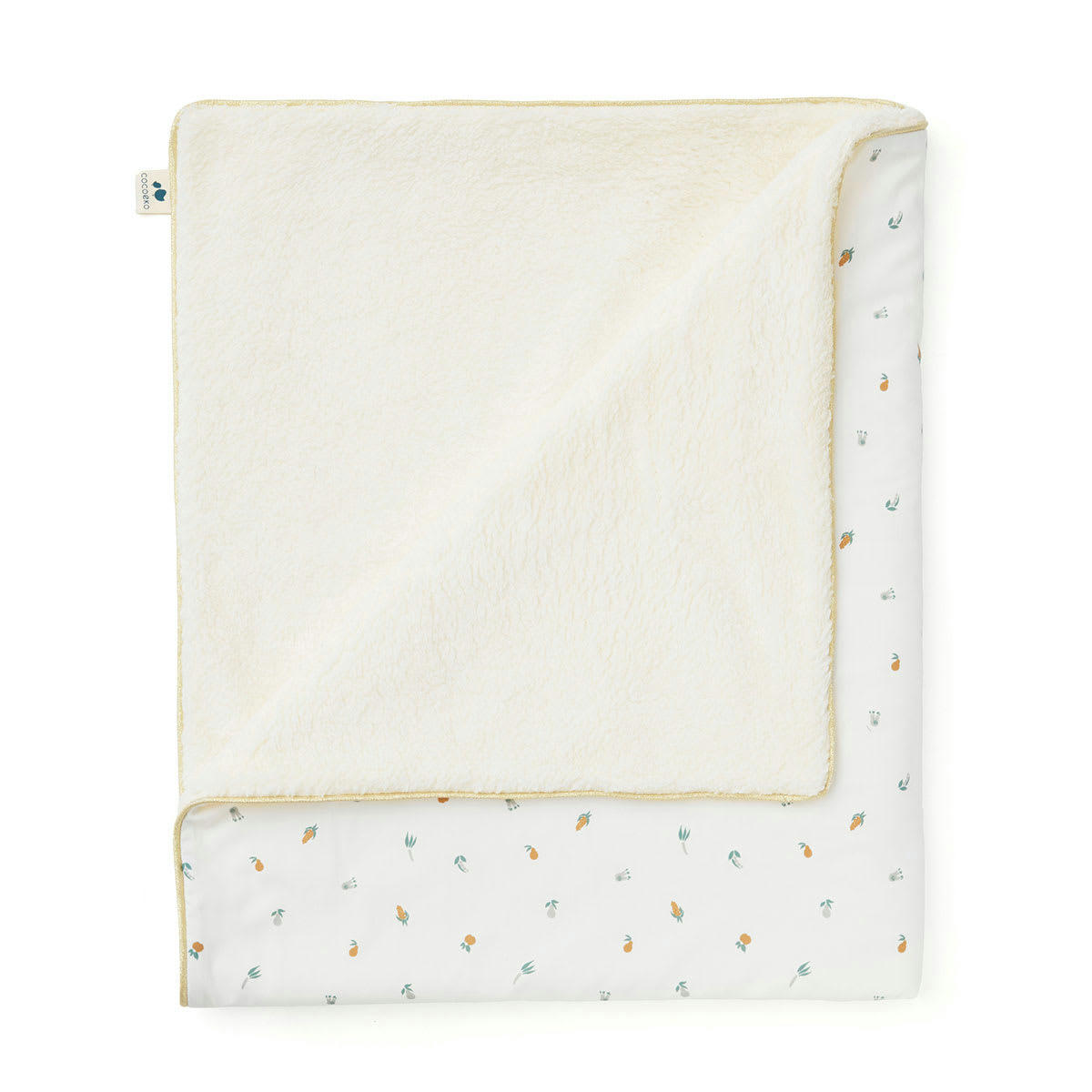 - Couverture bébé polaire & coton bio Plein Air (75x90 cm)