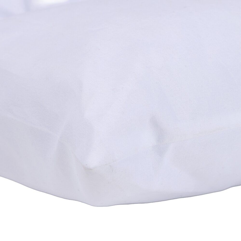 Oreiller carré modulable polyester blanc 60x60cm
