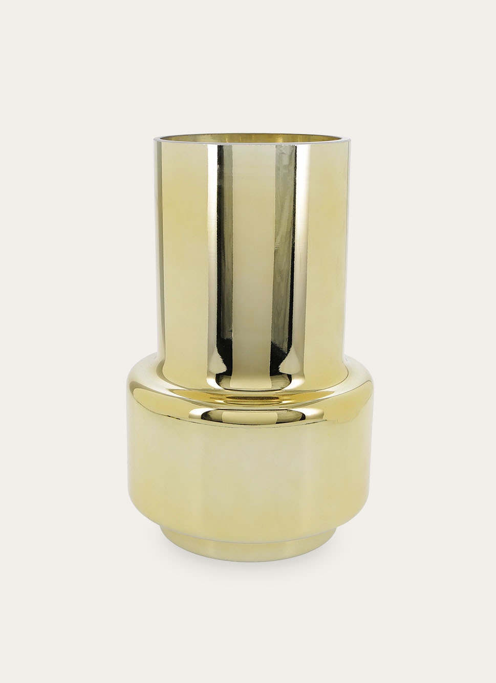VASE EN VERRE GRAPHIQUE JADORE DORÉ