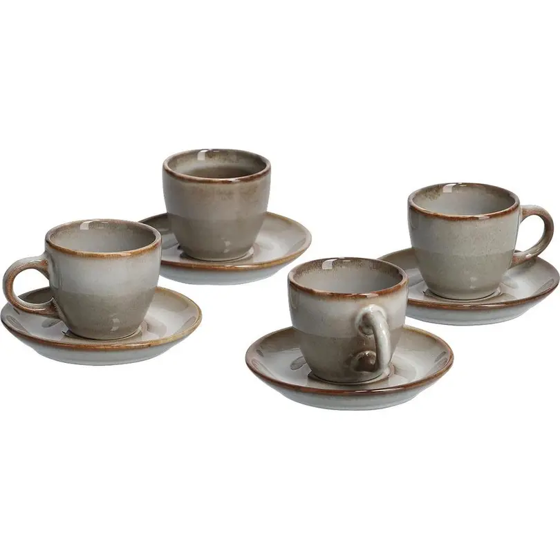 Espressotasse mit Untertasse 8-teilig Zeller Present