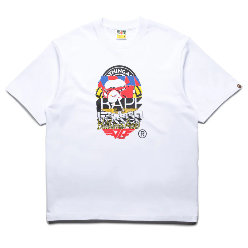 A Bathing Ape Multi Logo Ape Head Tee - White