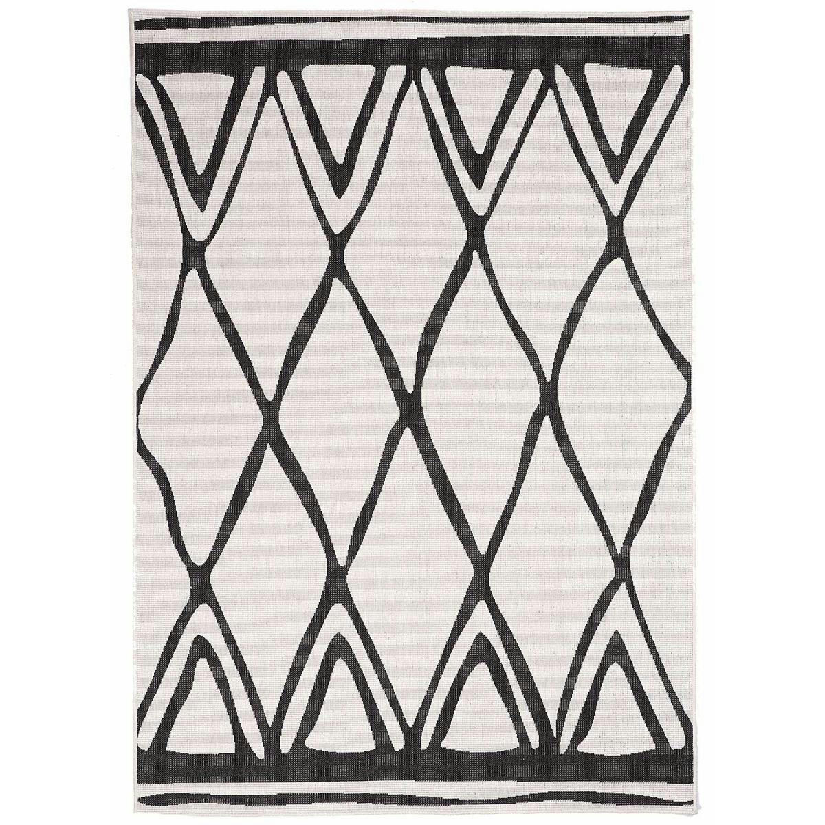 AF ARIBIA REVERSIBLE - Tapis extérieur noir 120x170