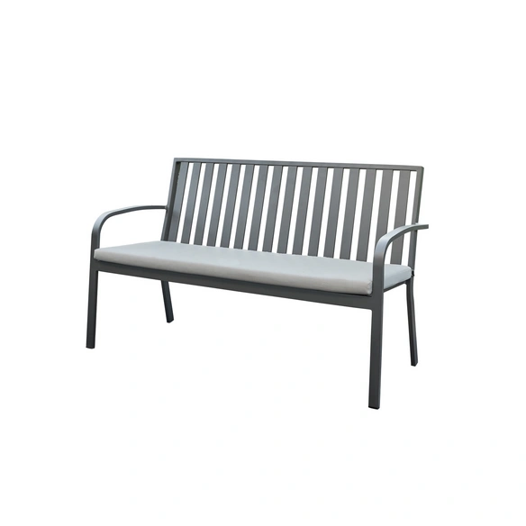 Bank »Sinfra«, inklusive Kissen, Aluminium, schwarz