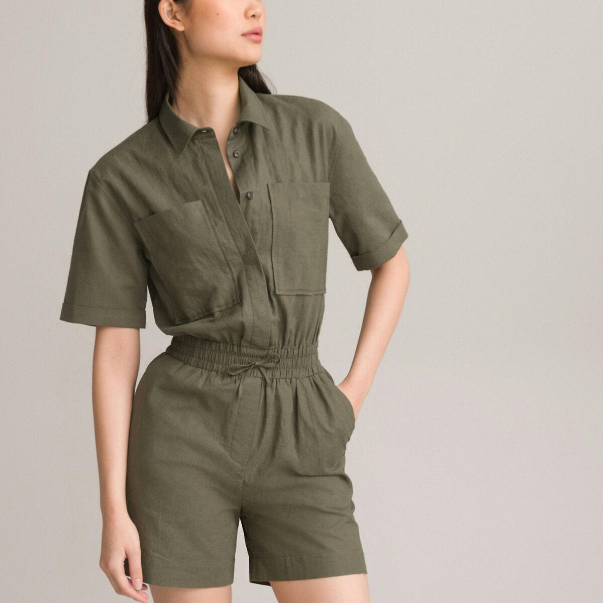 Combishort, manches courtes