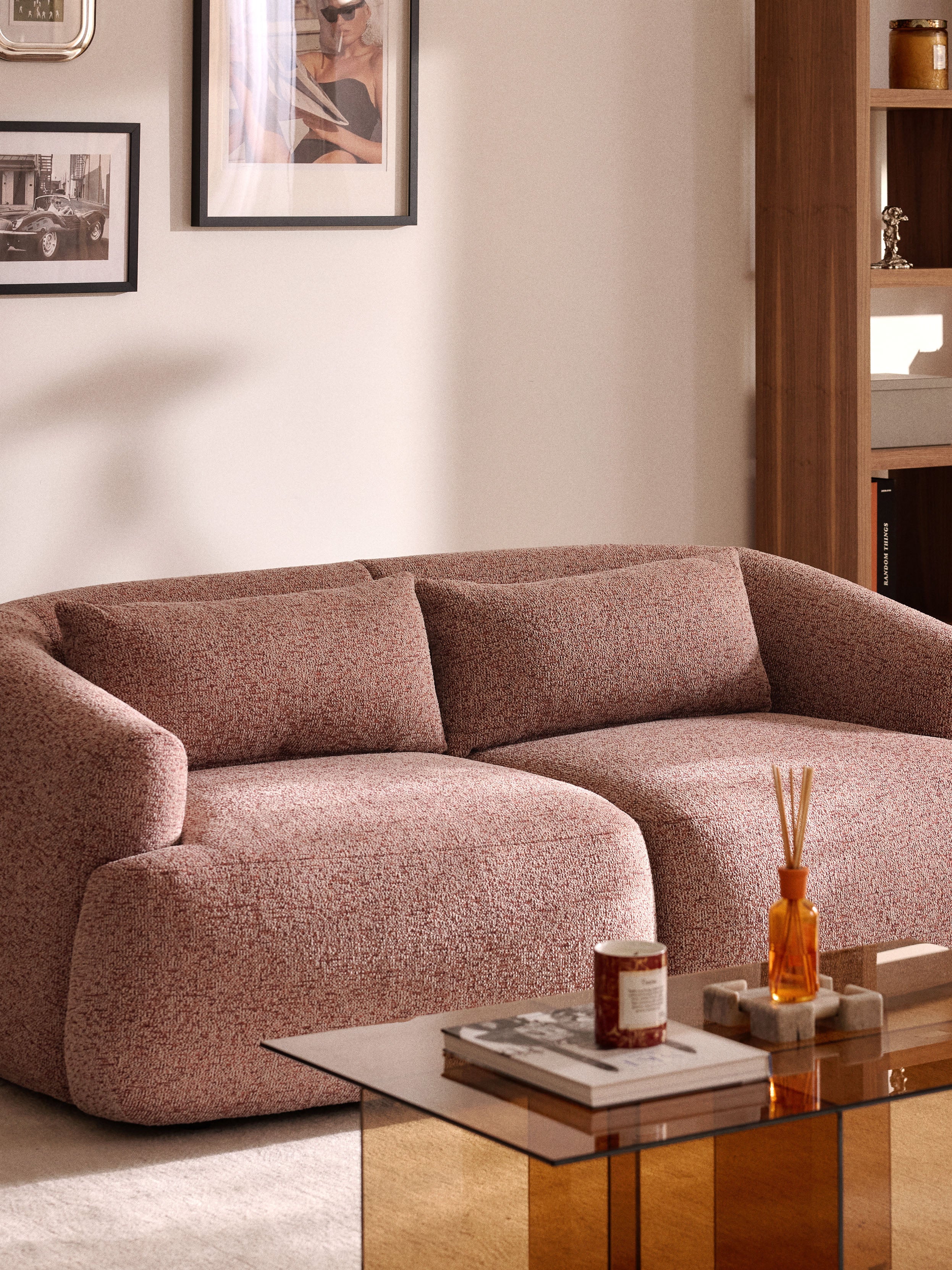 Bouclé-Sofa-Kissen Sofia