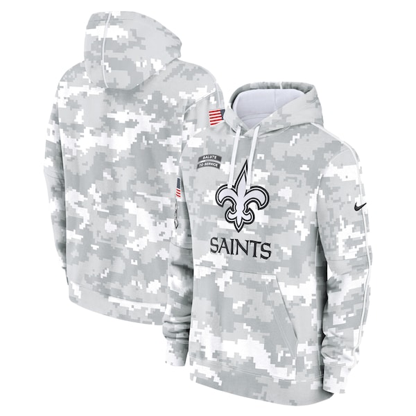 New Orleans Saints Nike 2024 Salute to Service Club Fleece Pullover Hoodie - Arctic Camo