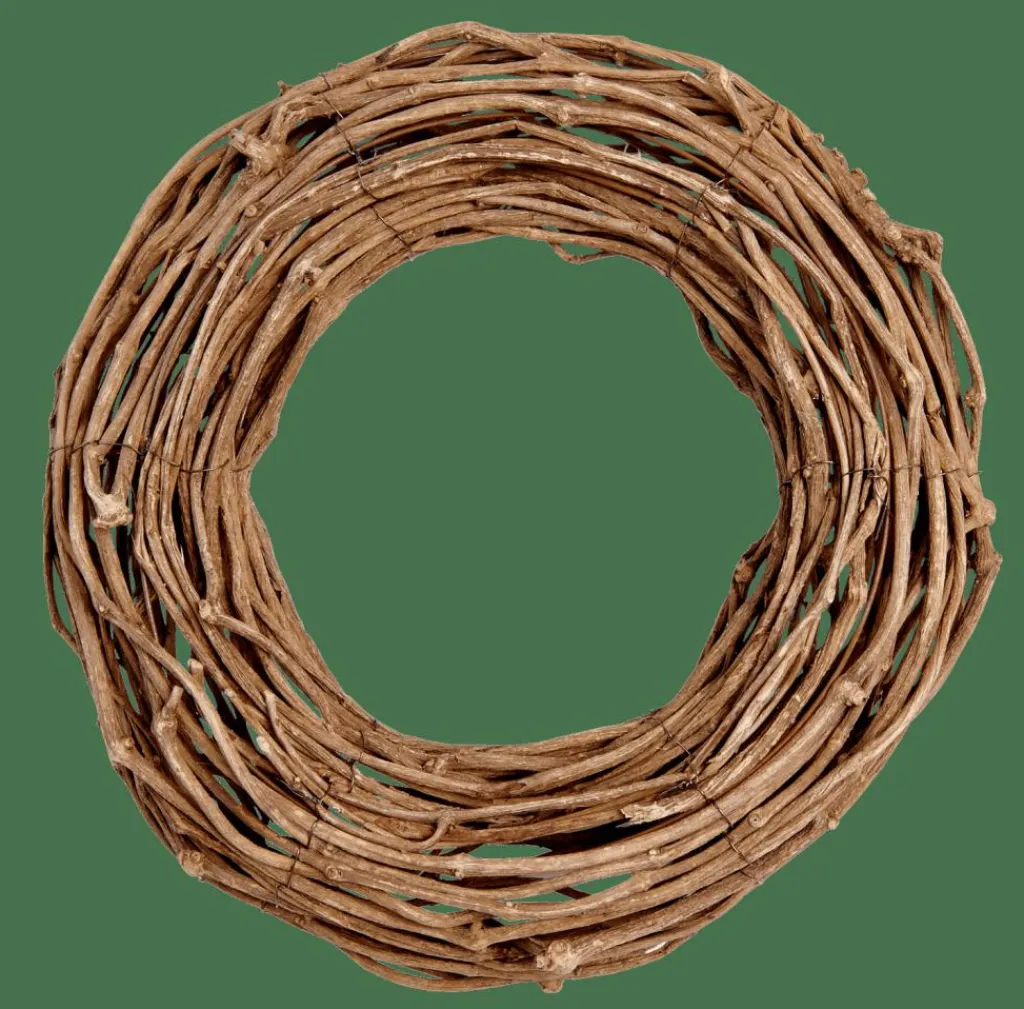 Fleurs Artificielles^CASA RATTAN Couronne Naturel