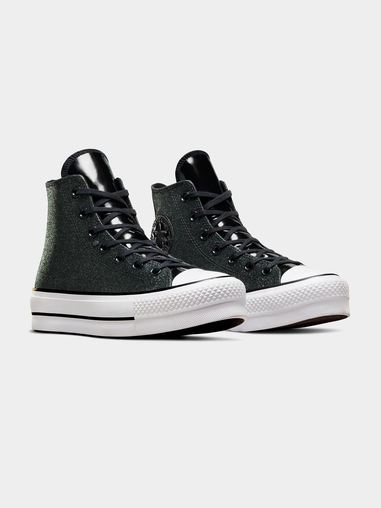 Womens Chuck Taylor All Star Lift Sparkle Party High Top Sneakers