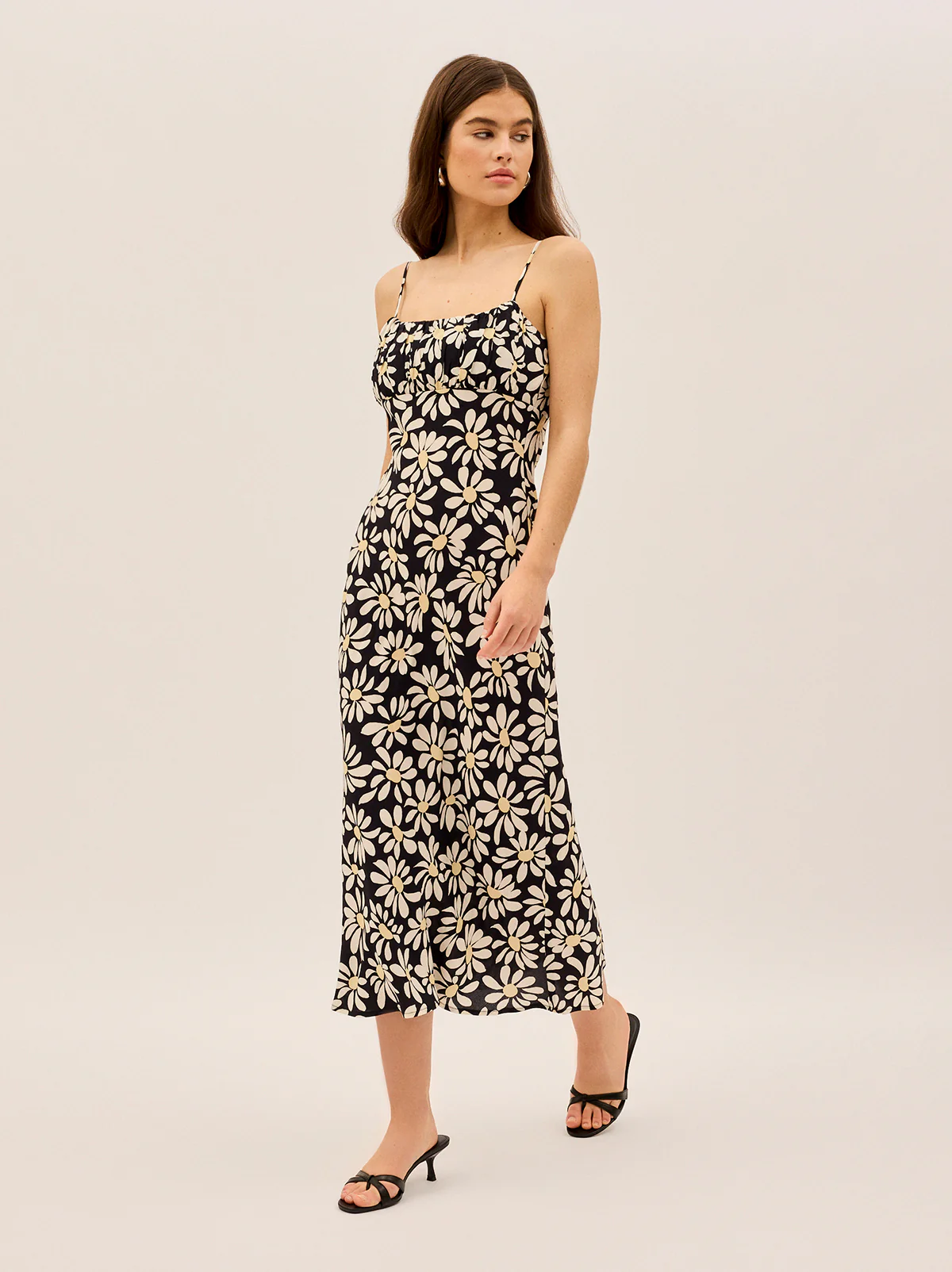 Velma Daisy Print Midi Dress