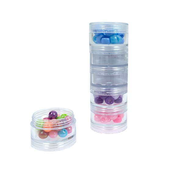 Clear Stackable Containers 40mm 6 Pack