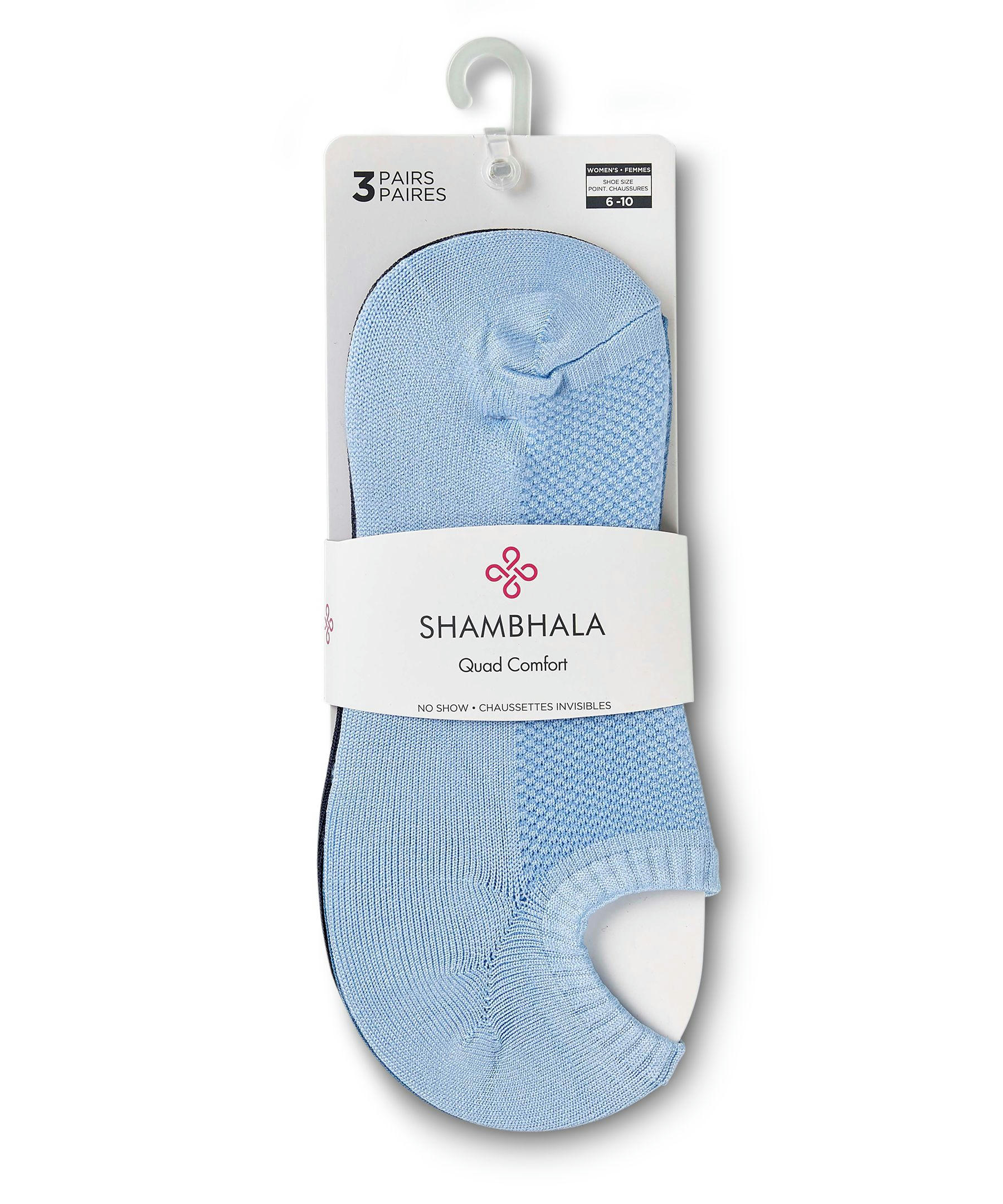Women's 3 Pack Microfibre No-Show Socks