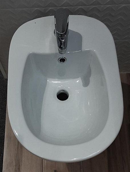 Bidet surélevé céramique ALTO 3 - Blanc - Hauteur 50 cm - Profondeur : 51 cm - Largeur : 37,5 cm