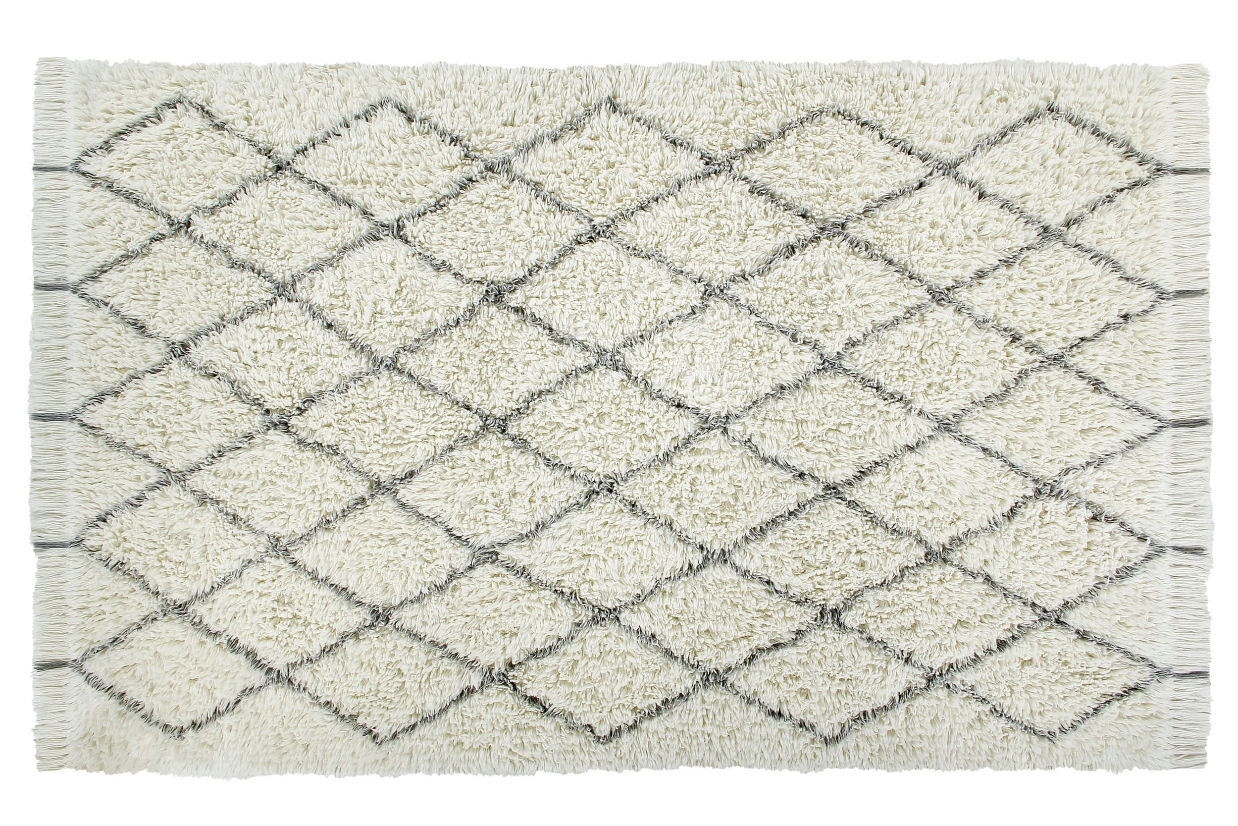BOHEMIAN CLASSICS - Tapis lavable en laine blanc 200x300