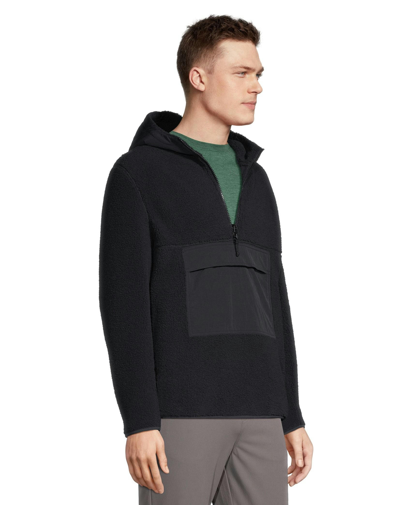 Matrix Men's Half Zip Popover Hoodie with Pocket