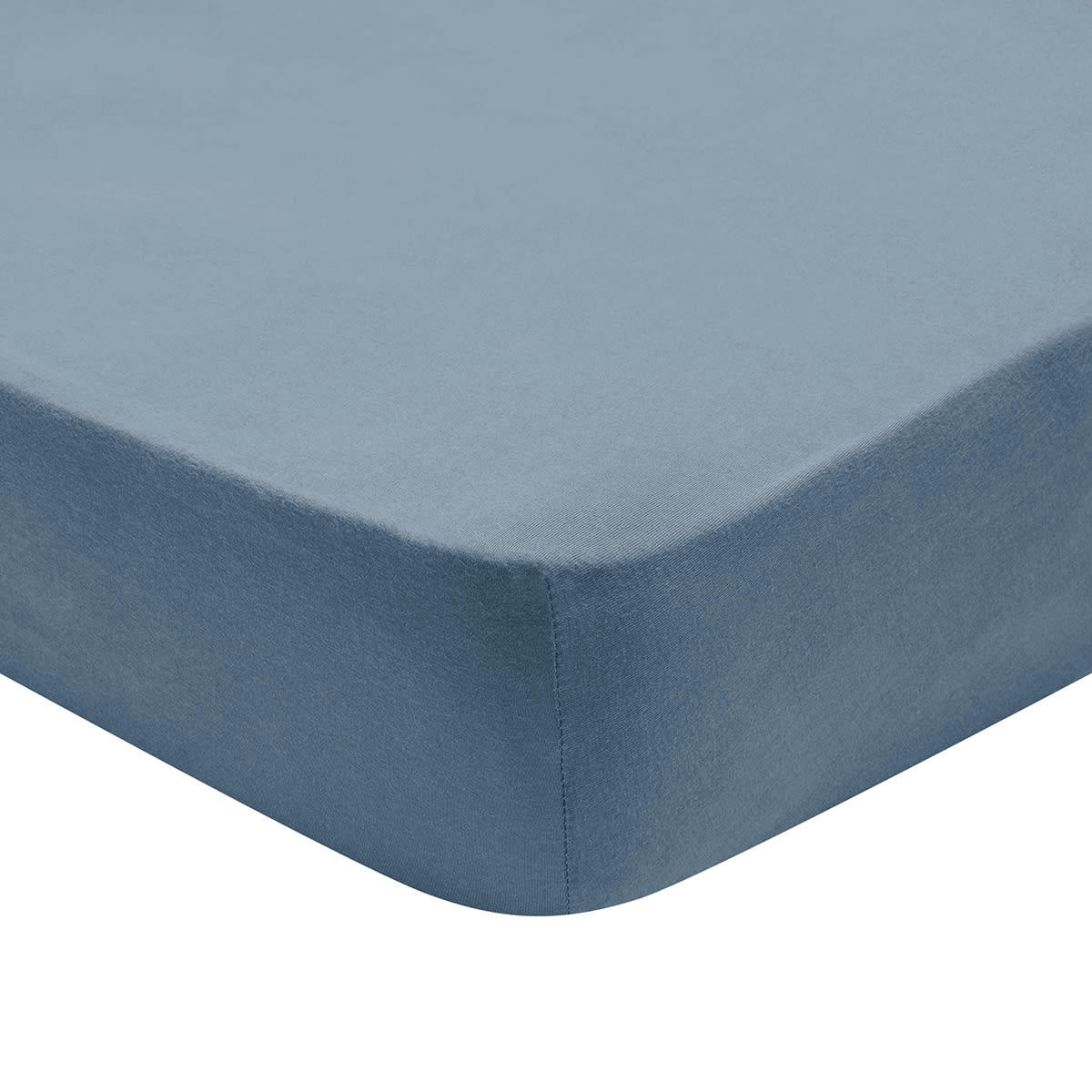 CONFORT - Drap Housse   Jersey Coloris Denim 180x200 cm - DODO